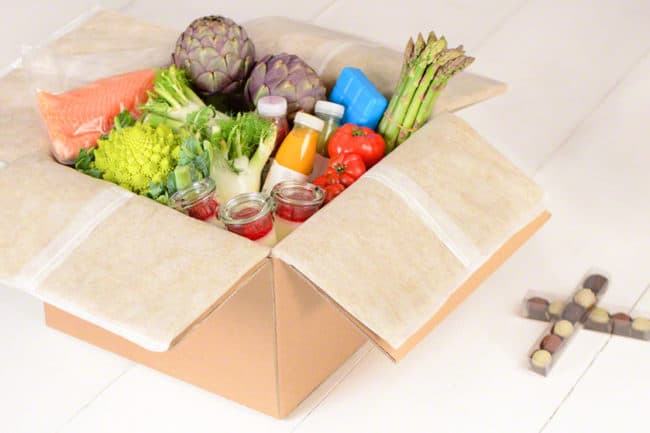 Thermobox mit Hanfvliesen