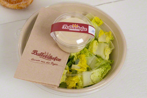 Individuell verpackter Salat