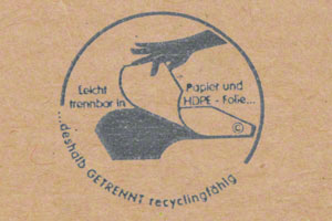 Hinweis Trennung Duplex-Papier