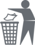 Das Symbol des «Tidyman» – zu deutsch «Saubermann» – bittet den Konsumenten, die Verpackung umweltschonend in die dafür vorgesehenen Abfallbehältnisse zu entsorgen. Helfen Sie mit – für einen sauberen Planeten.