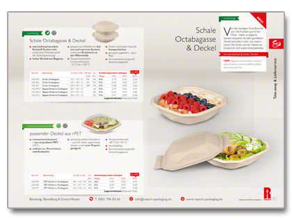 Schale aus Bagasse – RAUSCH-Hauptkatalog 2021/22