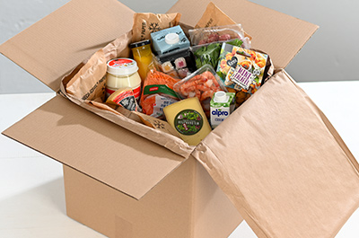Thermobox mit Zellstoff