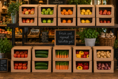 Lagerkarton_Gemuese-Obst Lagerkarton mit Entnahmeoeffnung