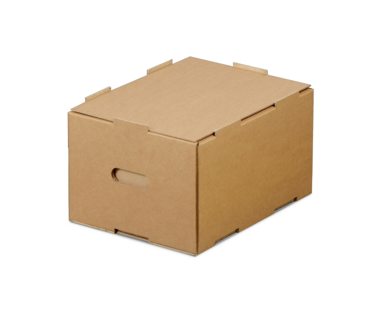 Bac KLT (support de petites charges) en carton ondulé, empilable