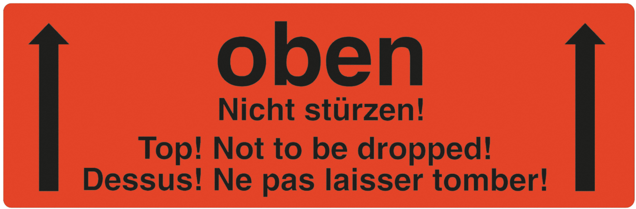 Etiquette de signalisation autocollante