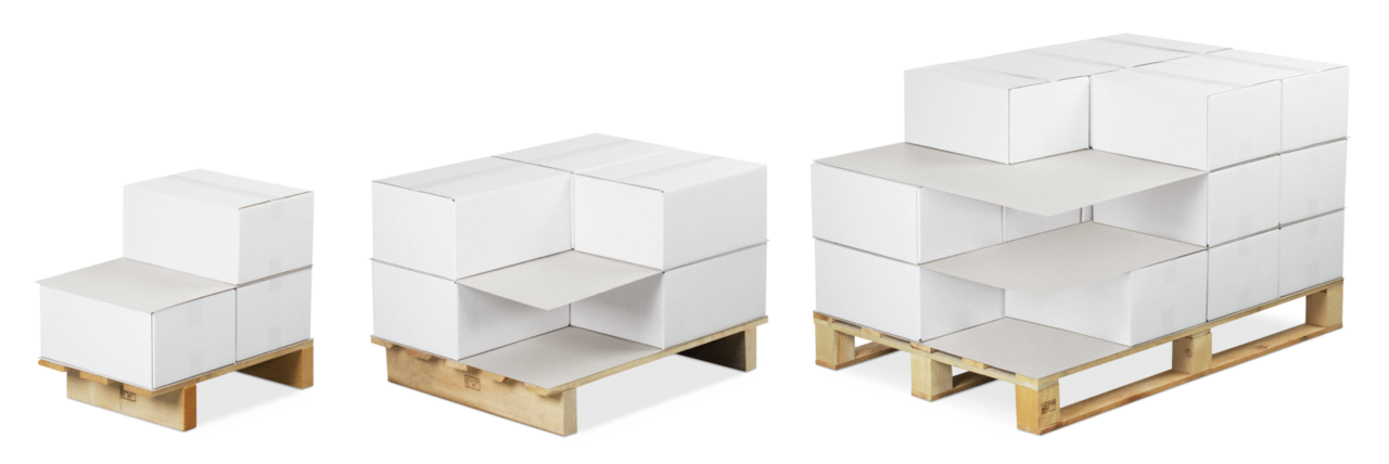 Plaque intercalaire pour palettes en carton compact