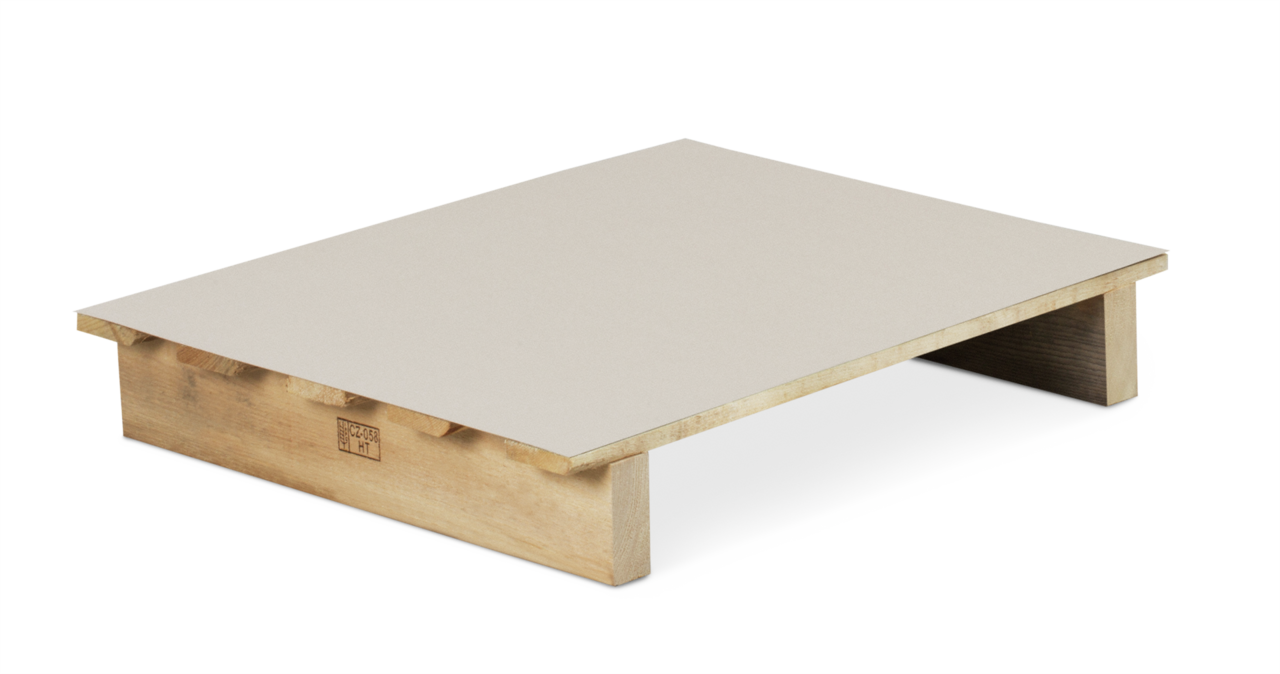Plaque intercalaire pour palettes en carton compact