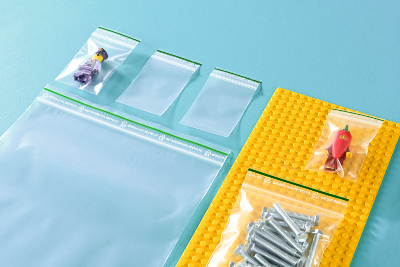 Sachet à fermeture à pression MECAFERM® RECYCLE 75 μm neutre 