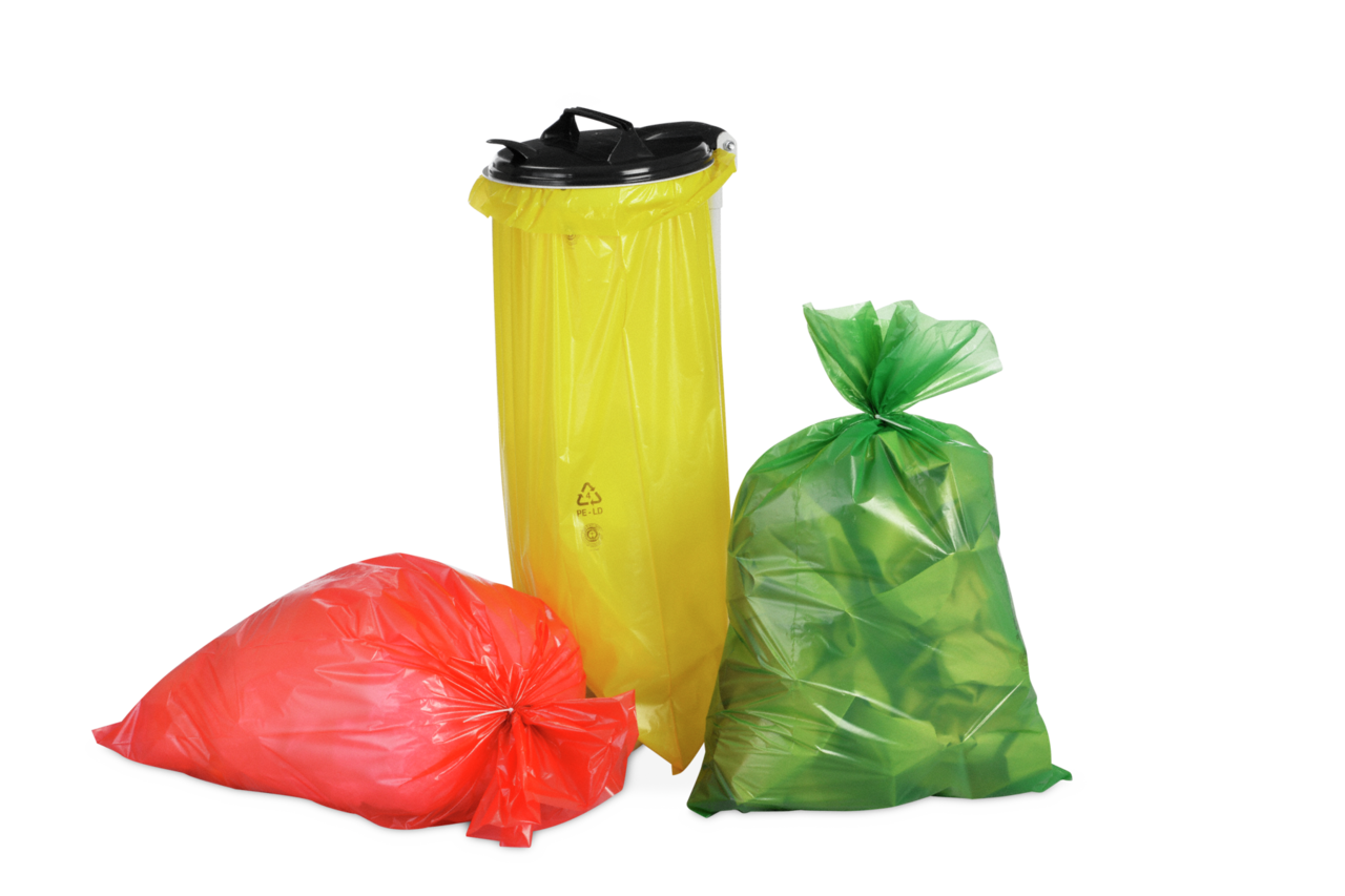 Sac poubelle coloré 120 l RECYCLÉ