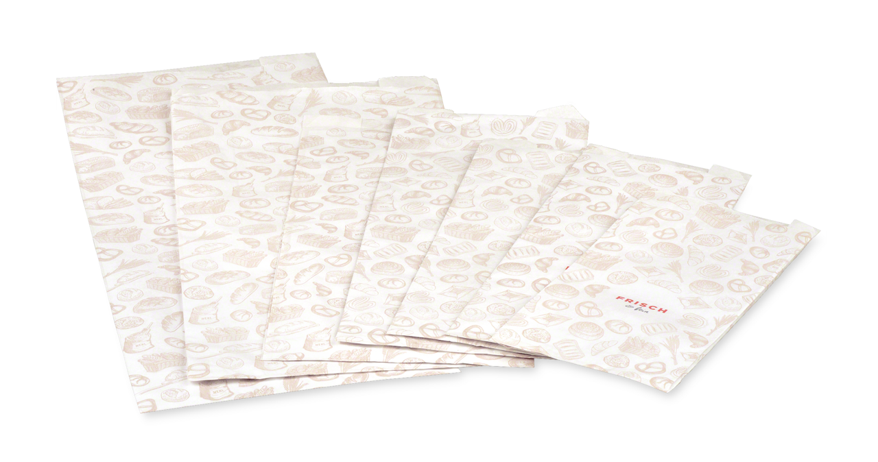 Sachet à soufflets en papier  «FRISCH & fein» Boulanger