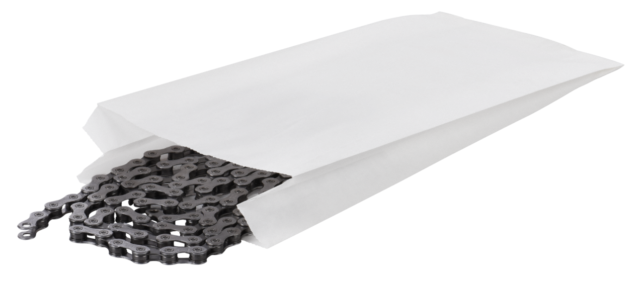Sachet plat en papier pergamine, blanc