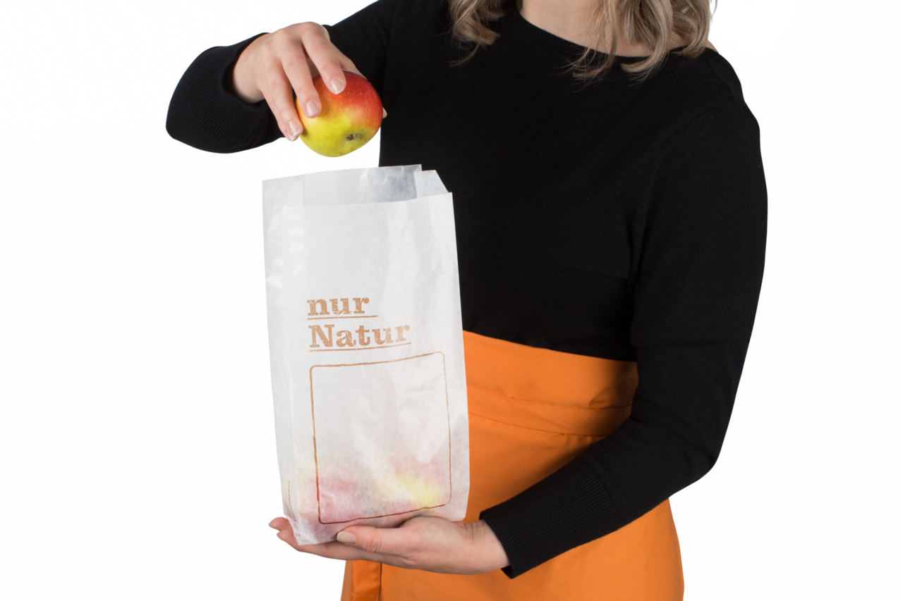 Sachet pliable en papier «nur Natur»