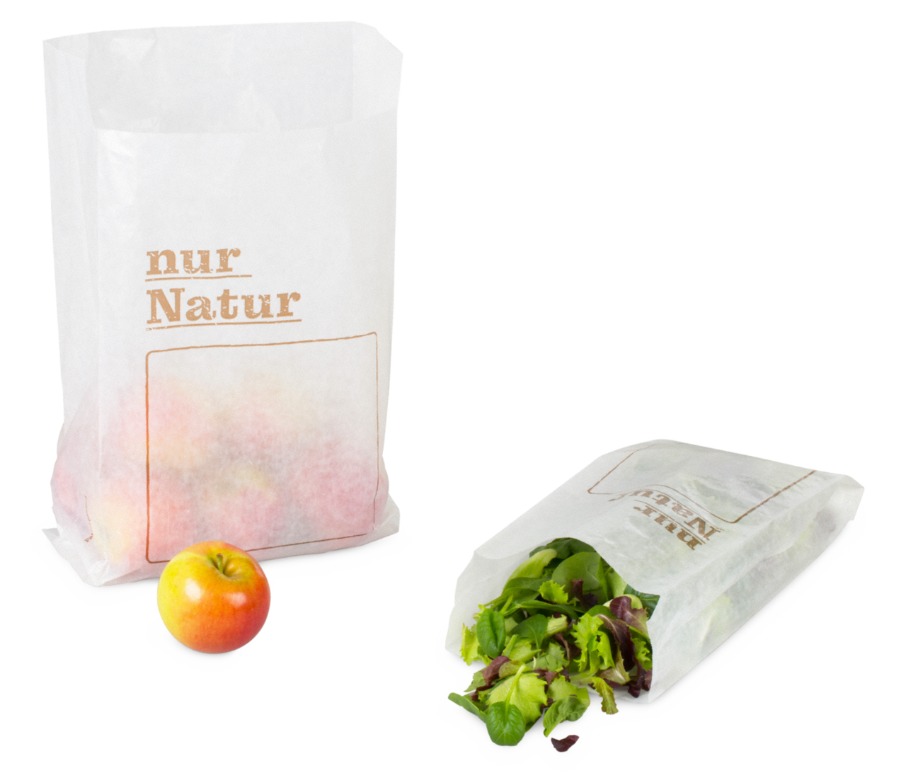 Sachet pliable en papier «nur Natur»