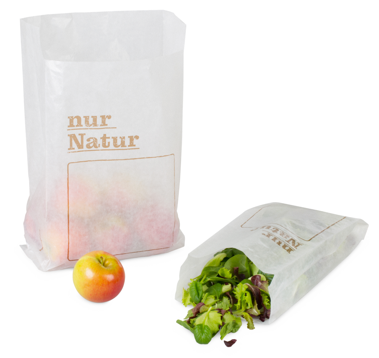 Sachet pliable en papier «nur Natur»