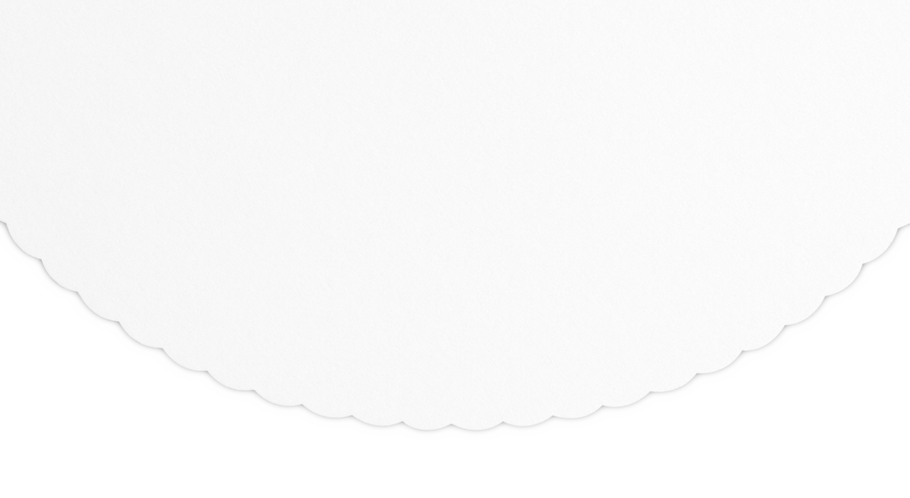 Disques à gâteau blanc