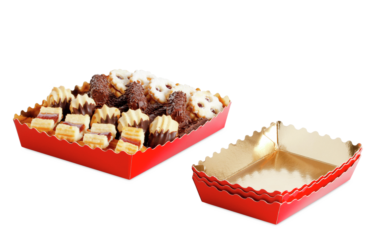 Petits fours boîte conique, ondulé