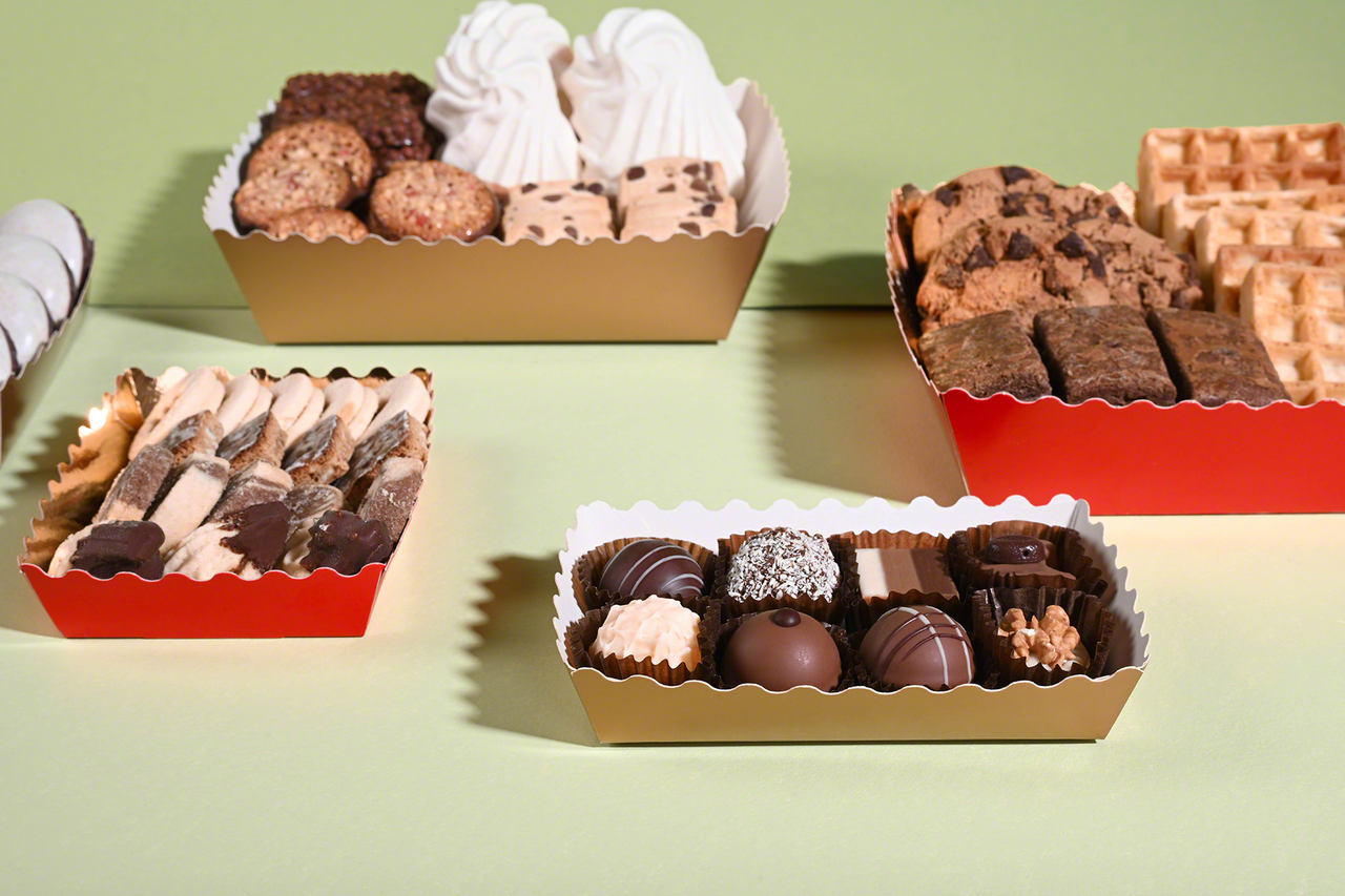 Petits fours boîte conique, ondulé