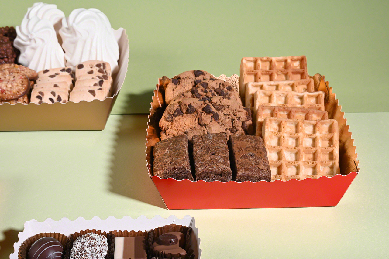 Petits fours boîte conique, ondulé