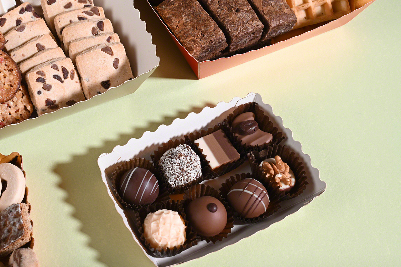 Petits fours boîte conique, ondulé
