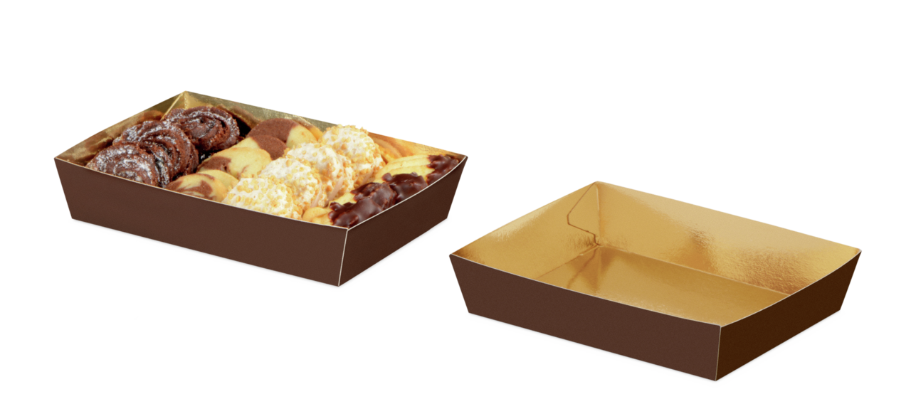 Petits fours boîte conique, lisse
