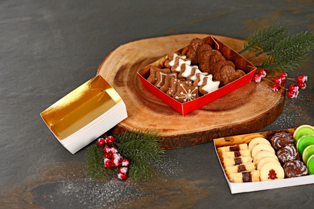 Petits fours boîte conique, lisse