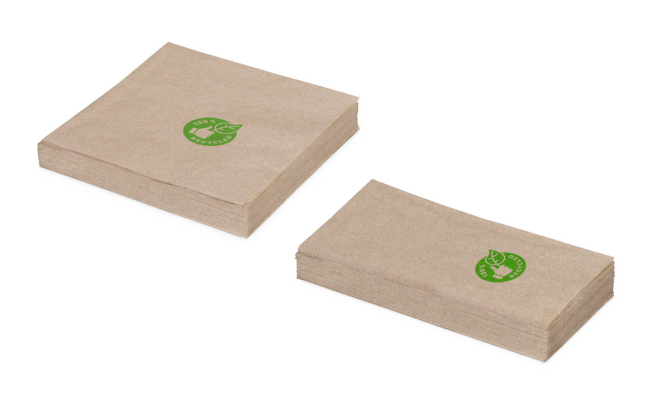Serviette en ouate de cellulose brune