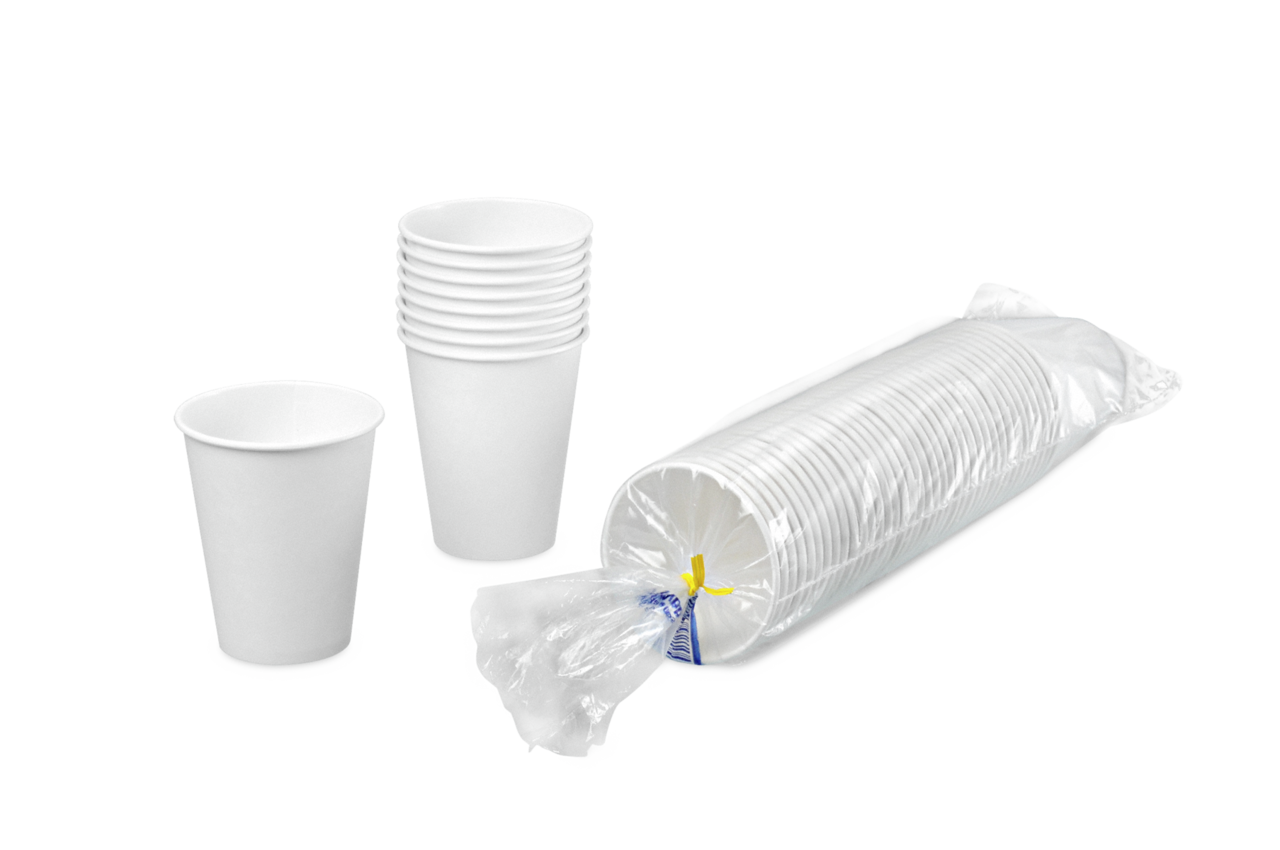 Gobelet pour boissons chaudes, couche PE blanc