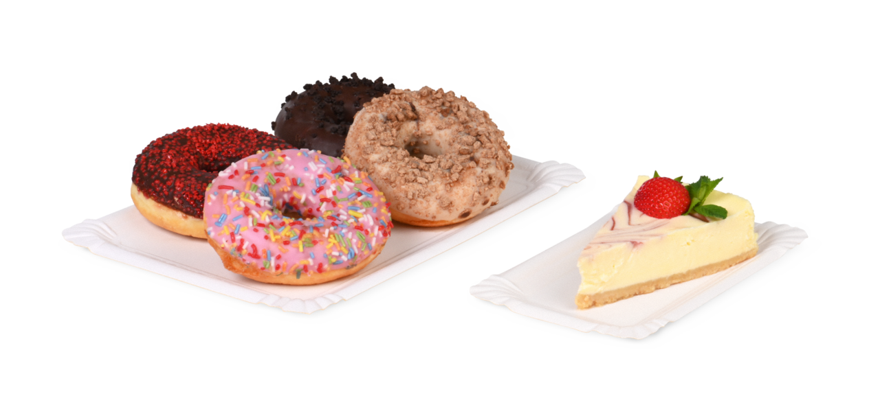 pour transporter ou consommer des parts de gâteau ou de tarte