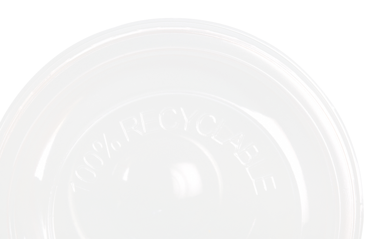 l’estampe sur le couvercle indique aux clients que le produit est recyclable