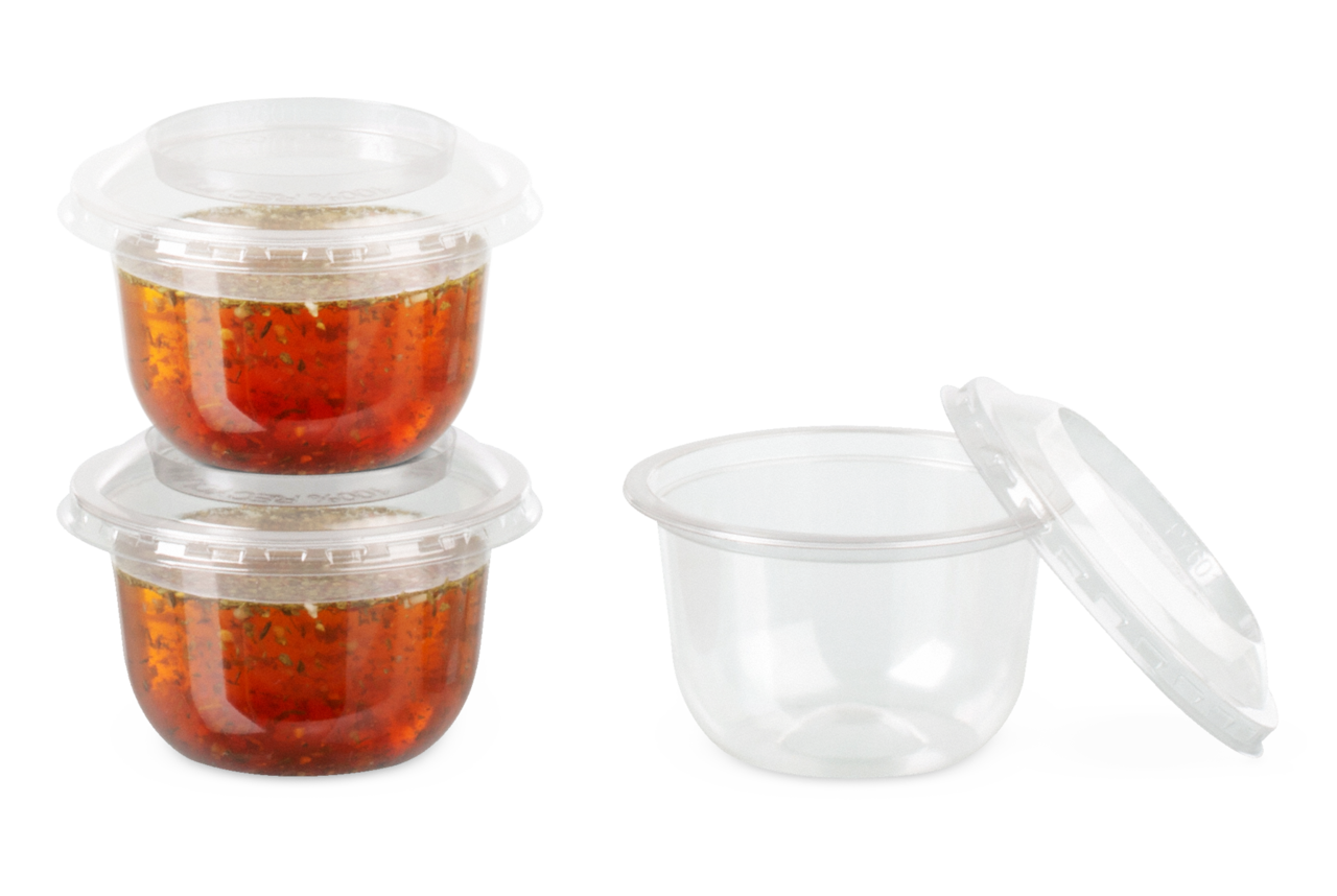 Gobelet rond en rPET & couvercle