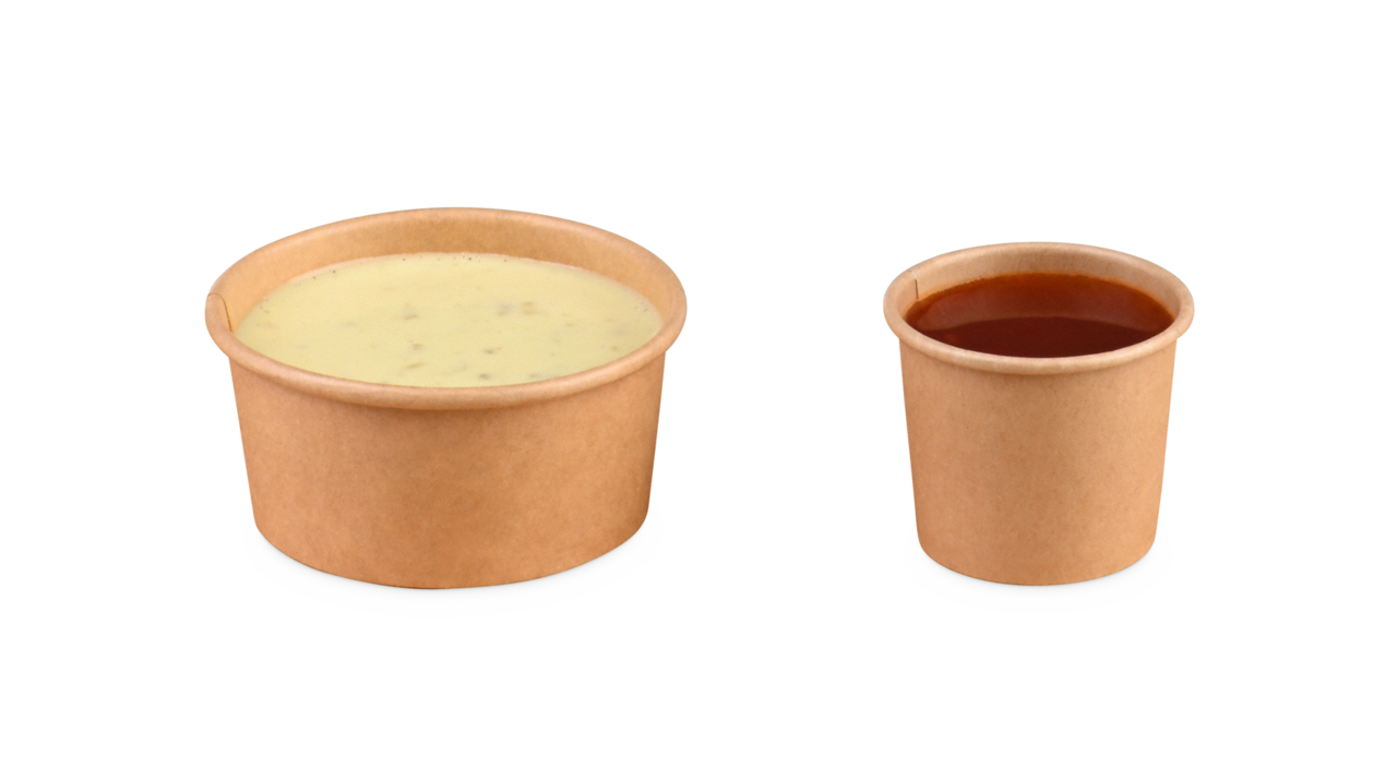 Pot à sauce en carton