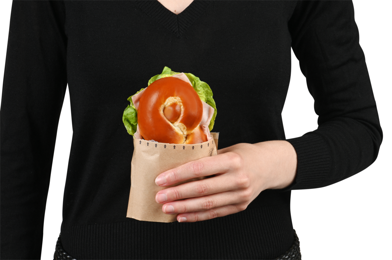 Le sandwich peut être consommé directement de l’emballage.