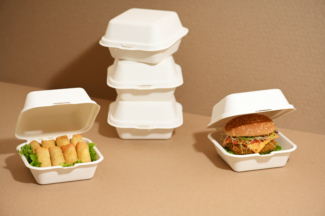 Boîte burger en bagasse