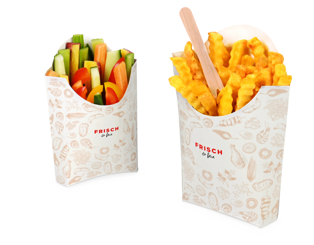 Distributeur de bac à frites «FRISCH & fein»