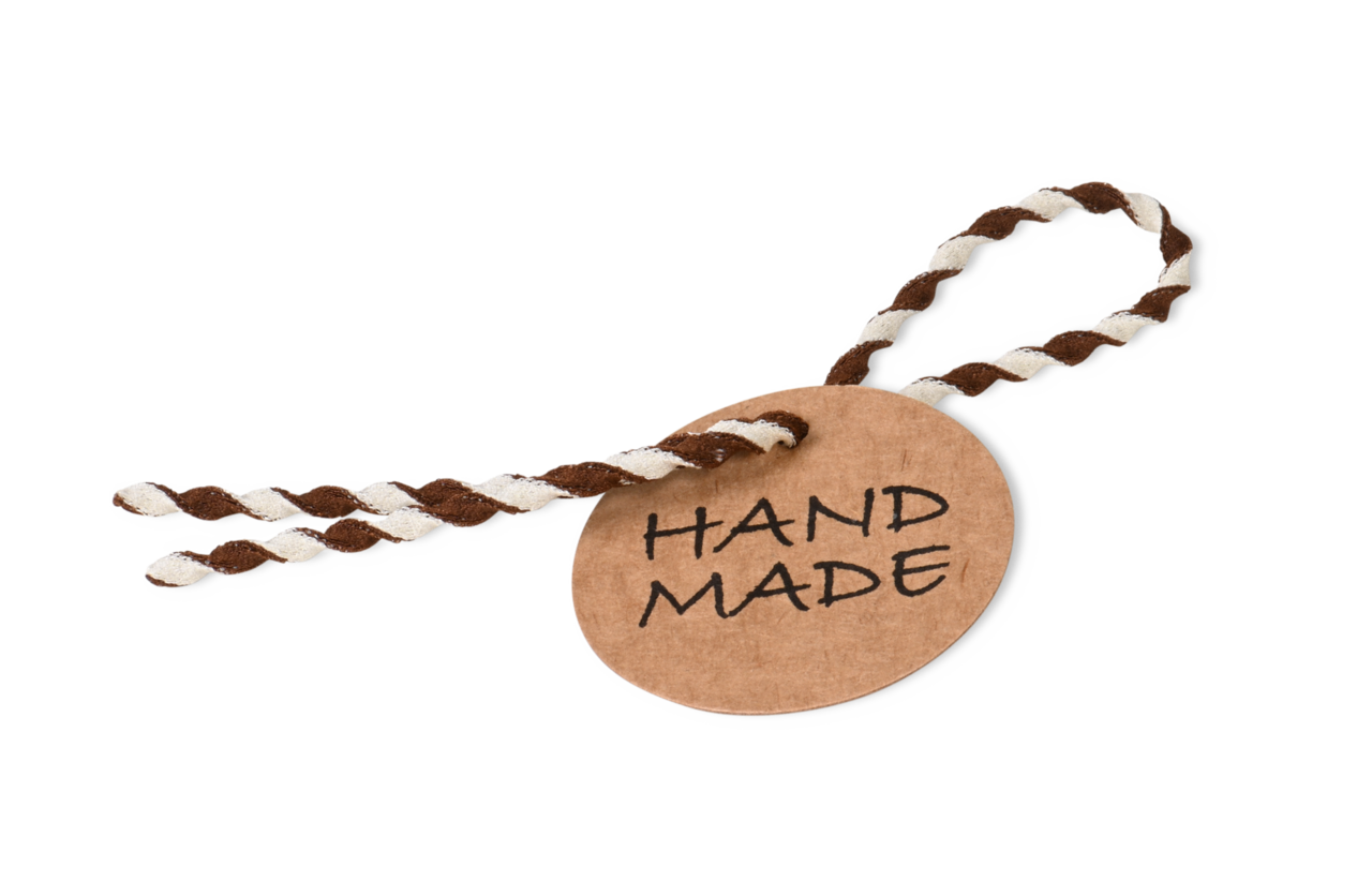 Étiquette cadeau et produits avec cordon de fermeture