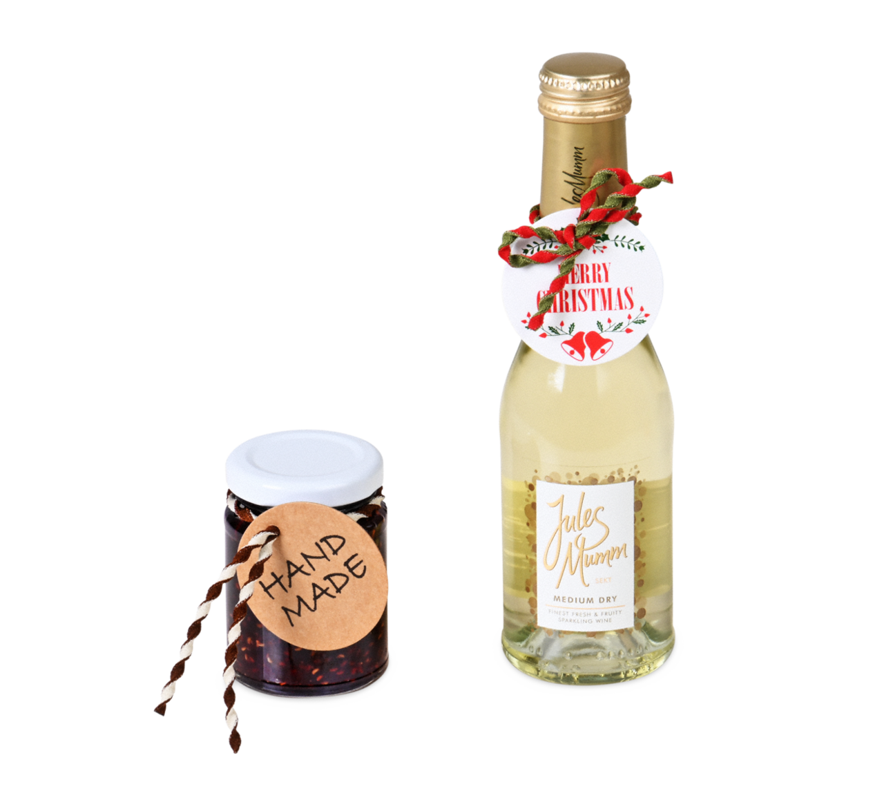 Étiquette cadeau et produits avec cordon de fermeture