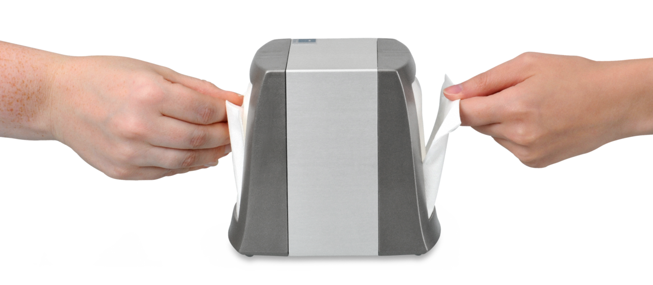 Distributeur de table petit (réf. L555.200) – retrait possible de deux côtés