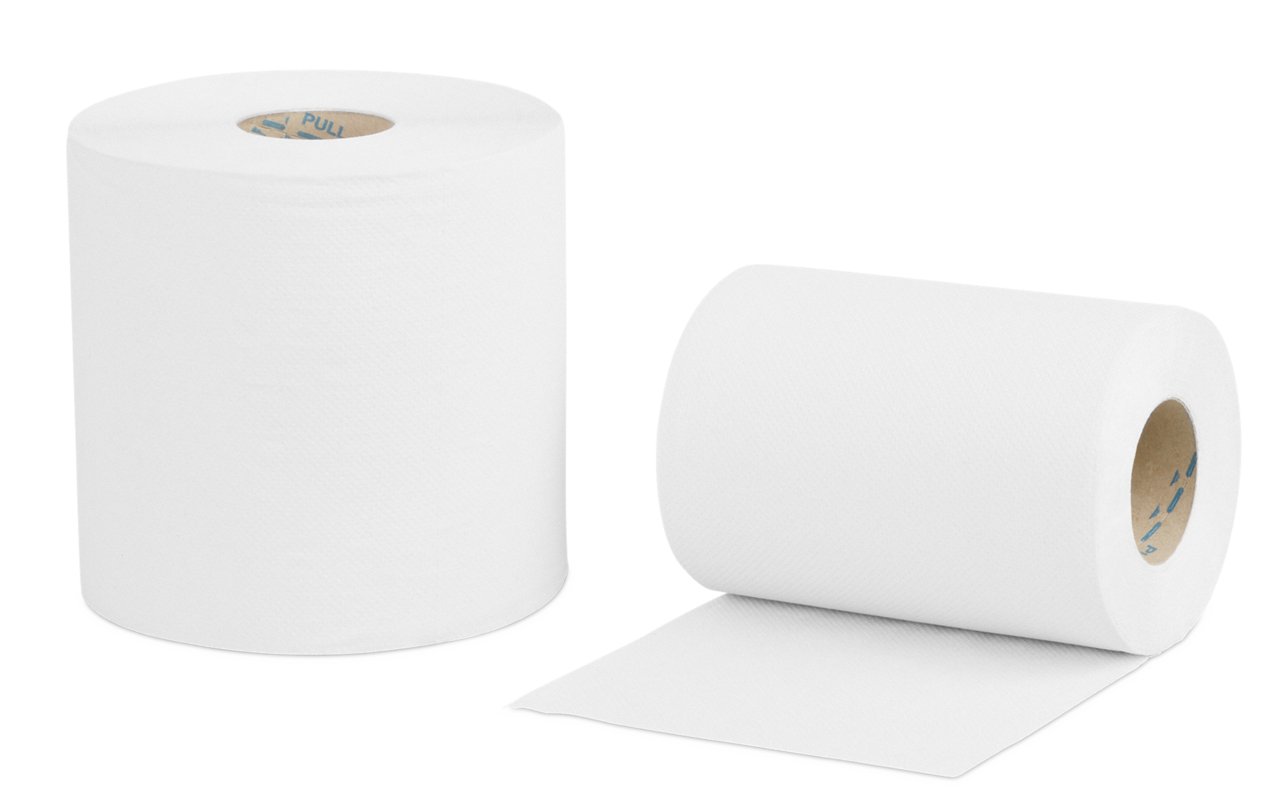 Rouleau essuie-mains papier, 1 pli, économique