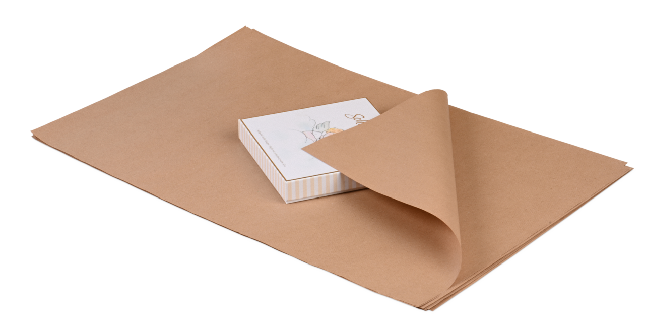 Feuilles de papier cadeau, naturelles