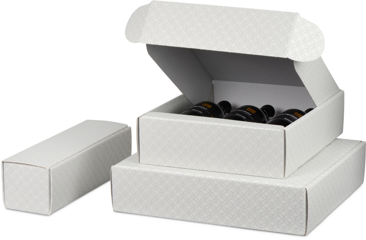 Carton cadeau pour bouteilles à motif EXKLUSIV