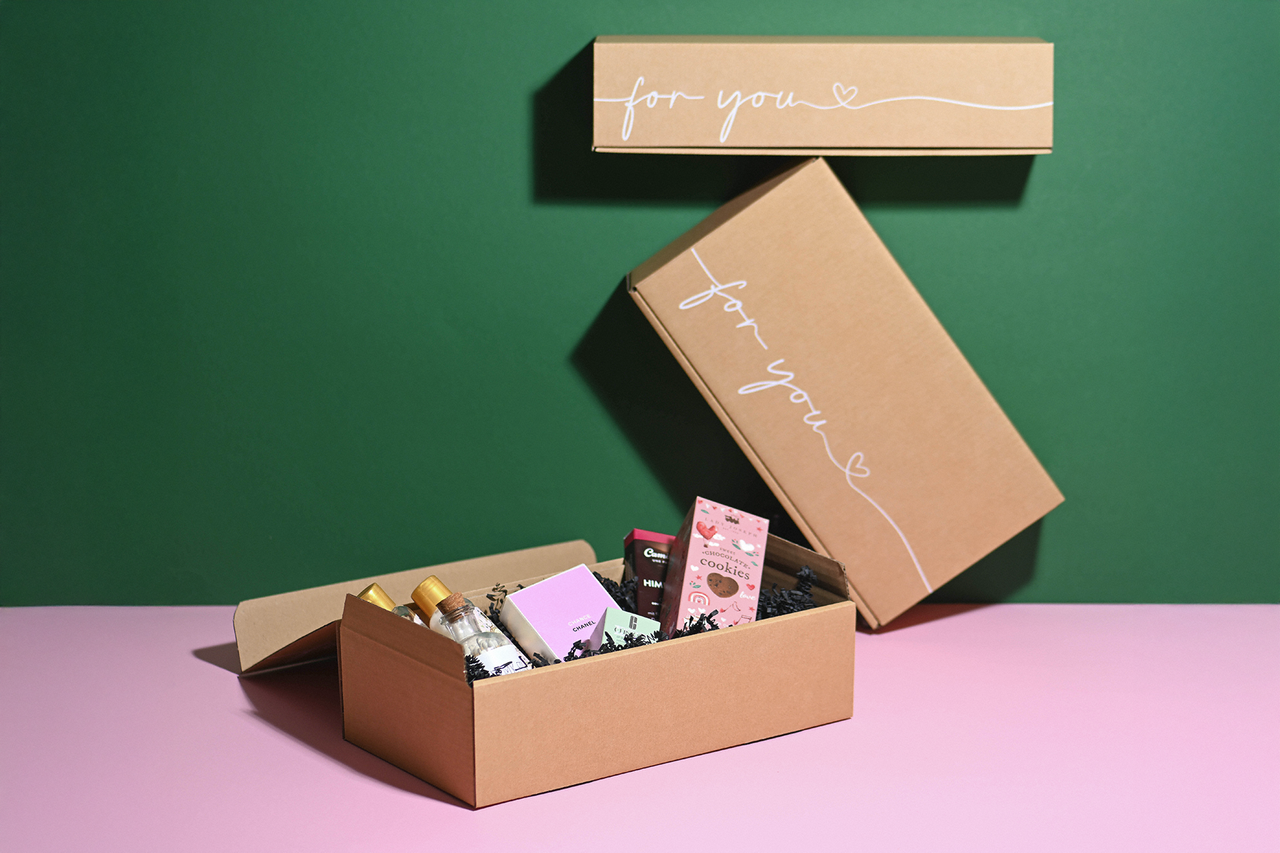 Boîte cadeau pour bouteilles FOR YOU