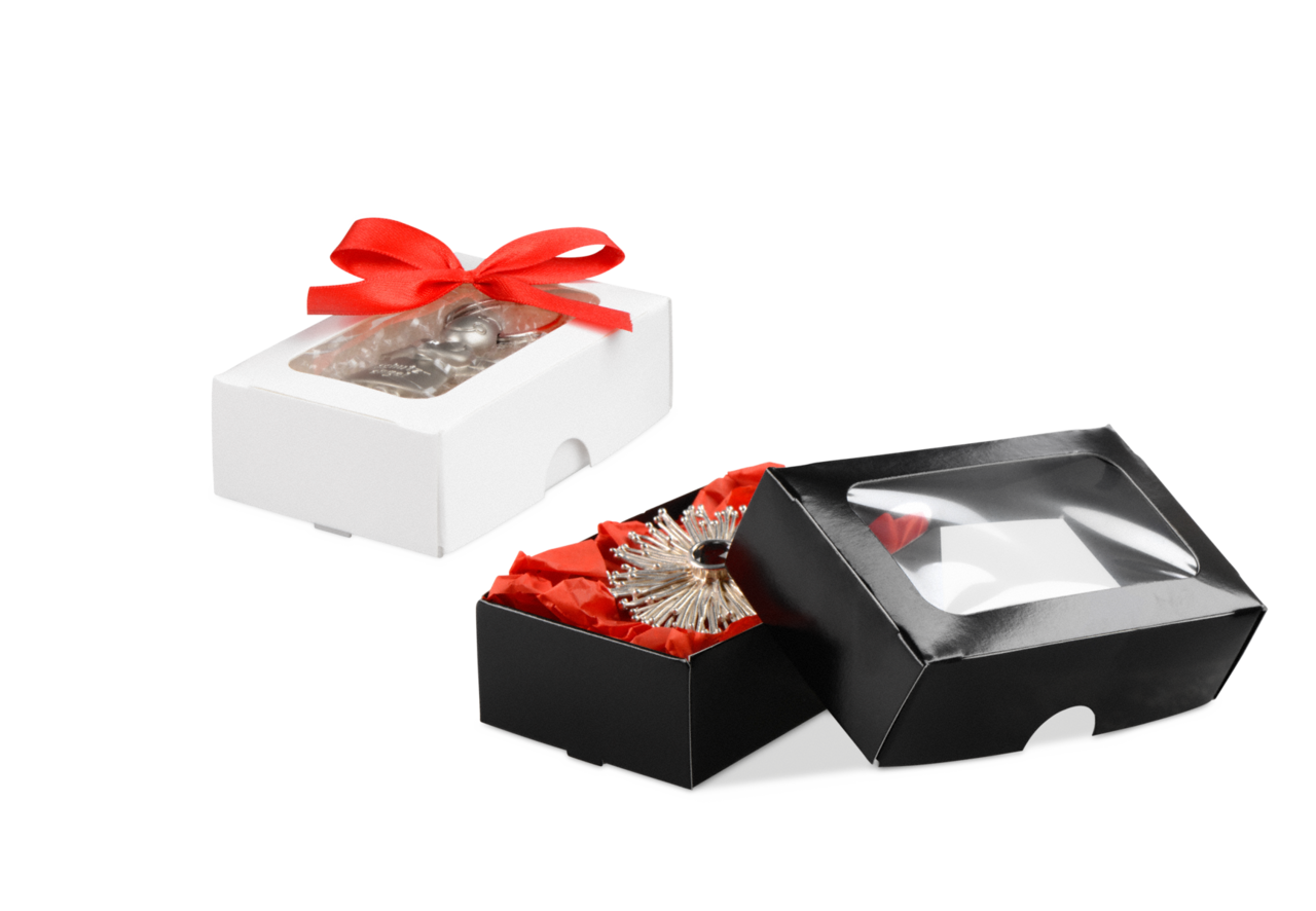 Coffret cadeau mini avec fenêtre transparente
