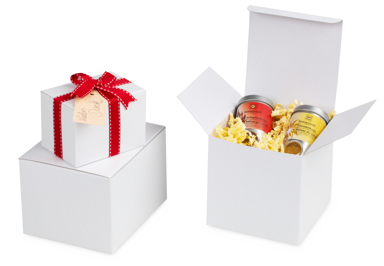 Coffret cadeau et de présentation blanc