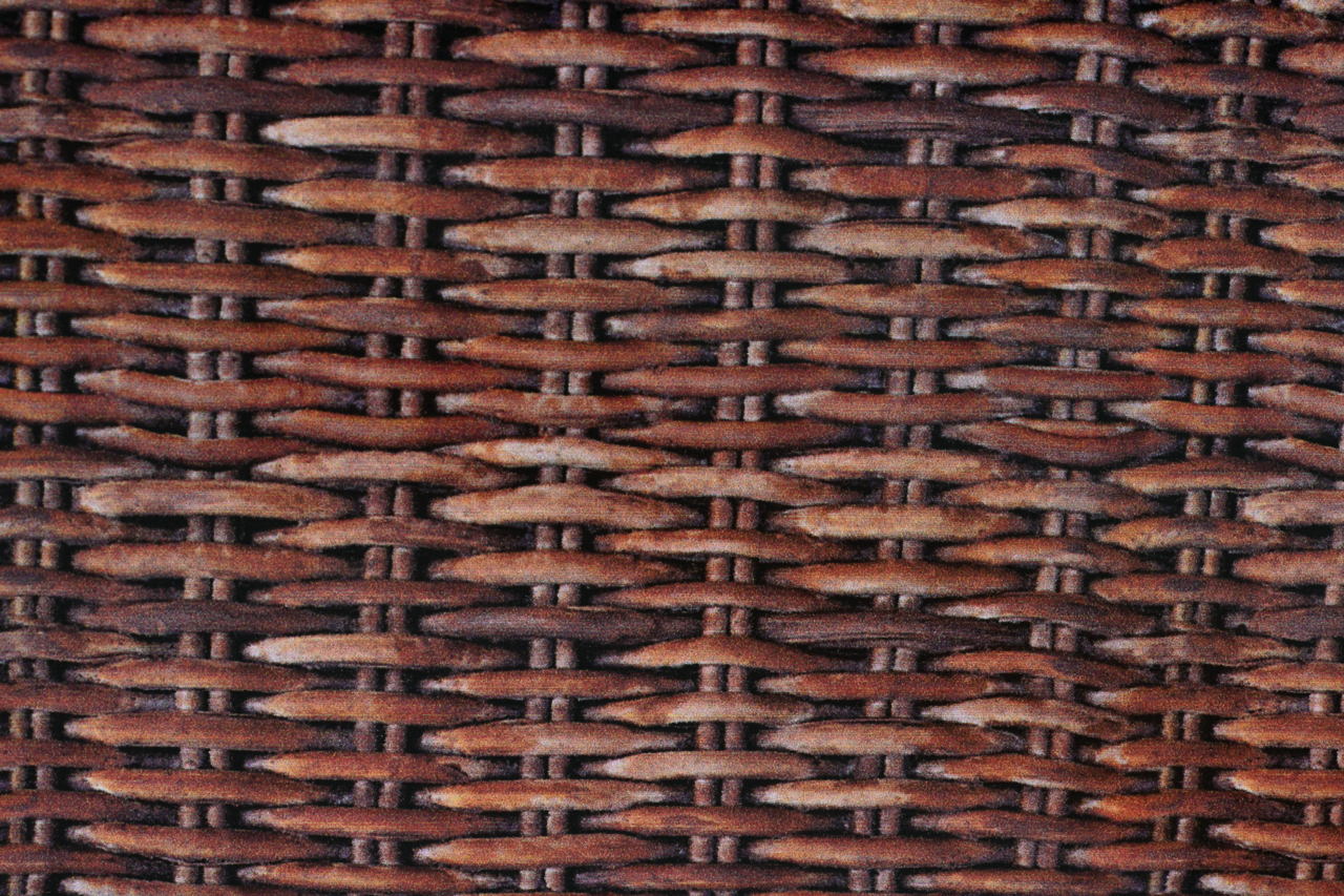 impression de panier en osier tressé naturel