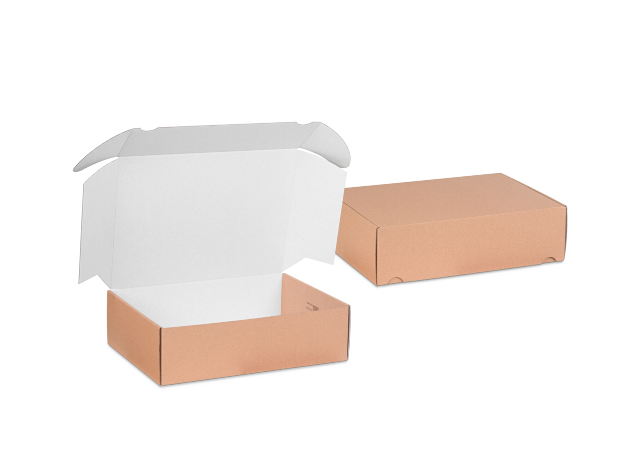 Boîte cadeau avec couvercle à charnière, intérieur blanc