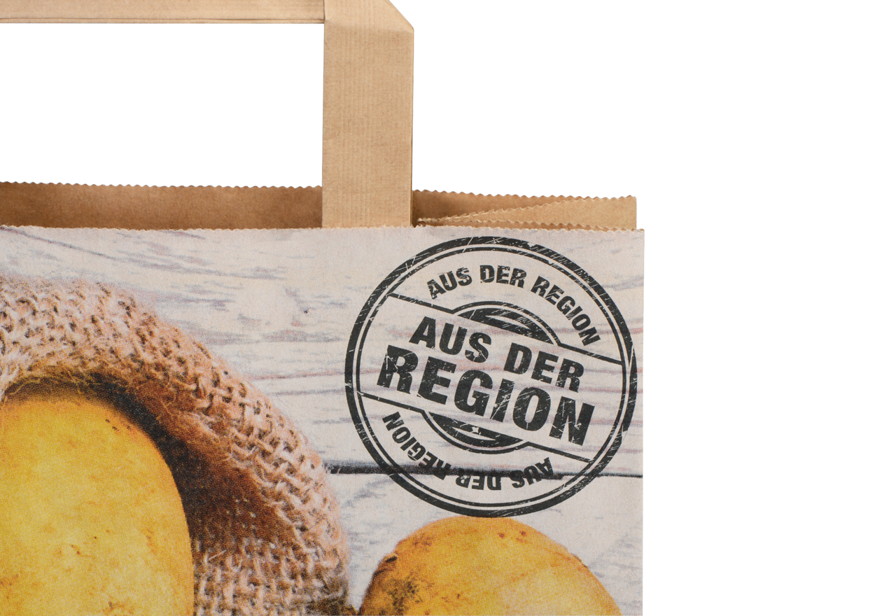 sac résistant à la déchirure avec impression «de la région»