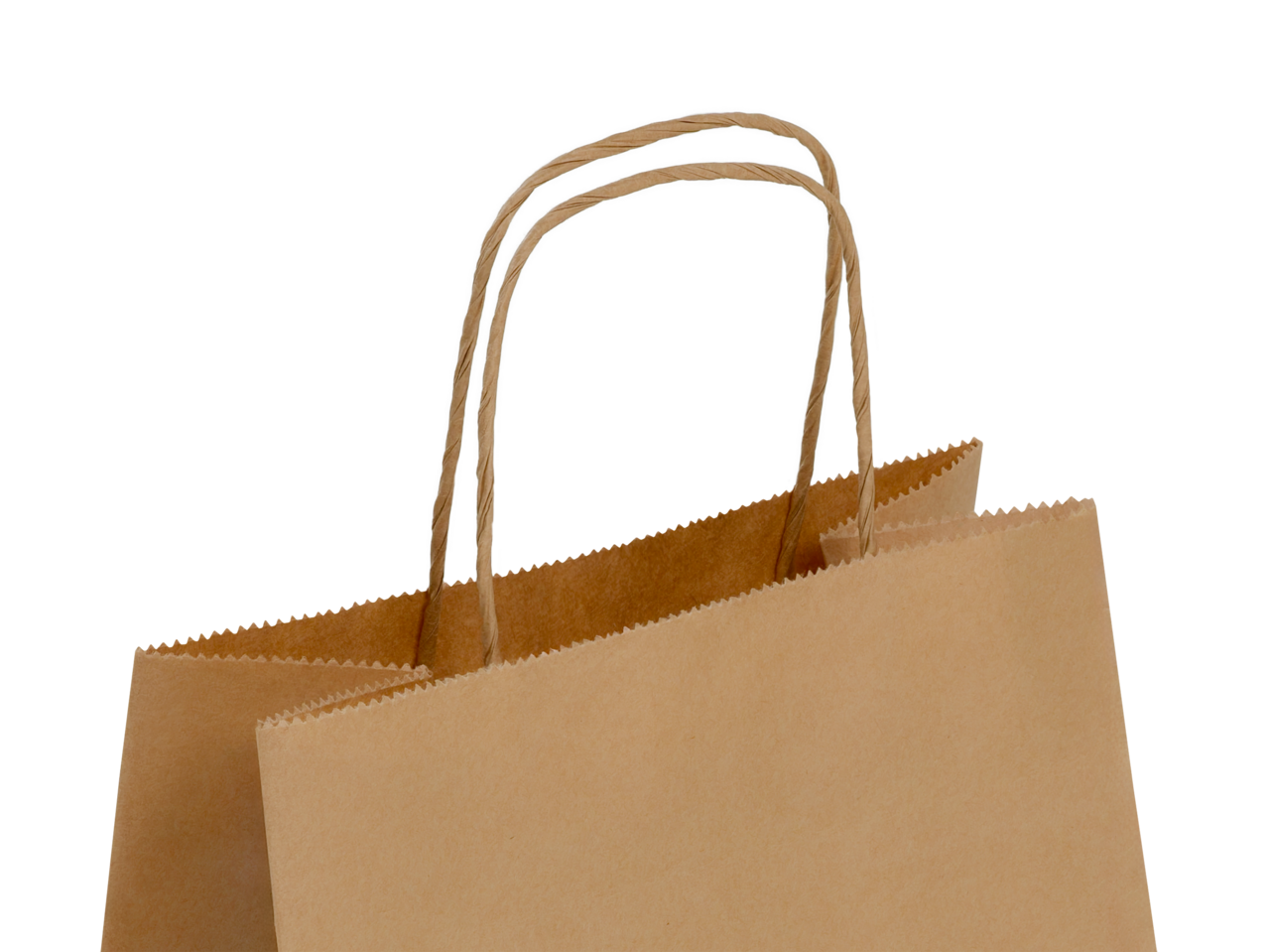 La cordelette en papier torsad&eacute;e assure un confort optimal lors du transport.