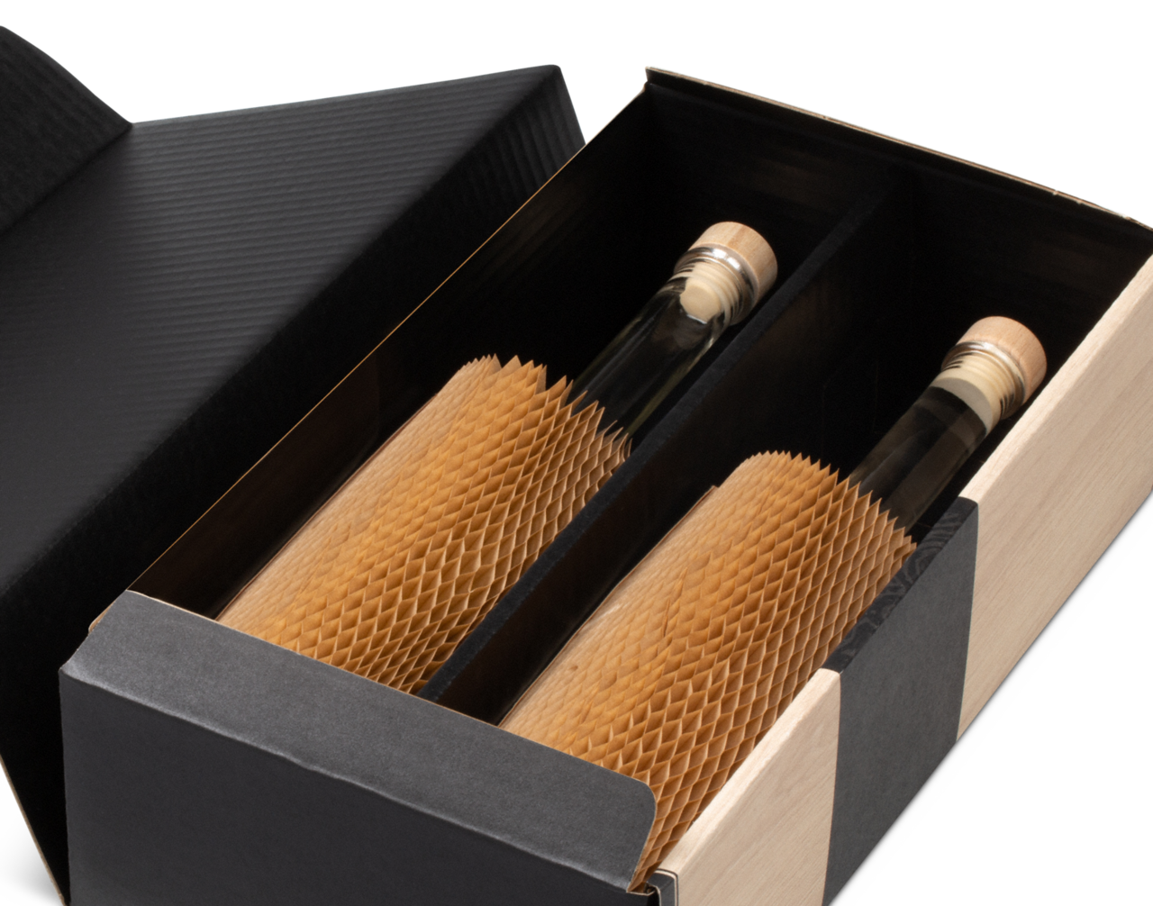 protection parfaite – p. ex. de bouteilles fines en cartons cadeau