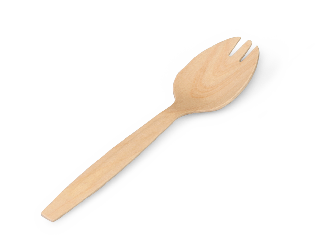 Cuillère-fourchette en bois
