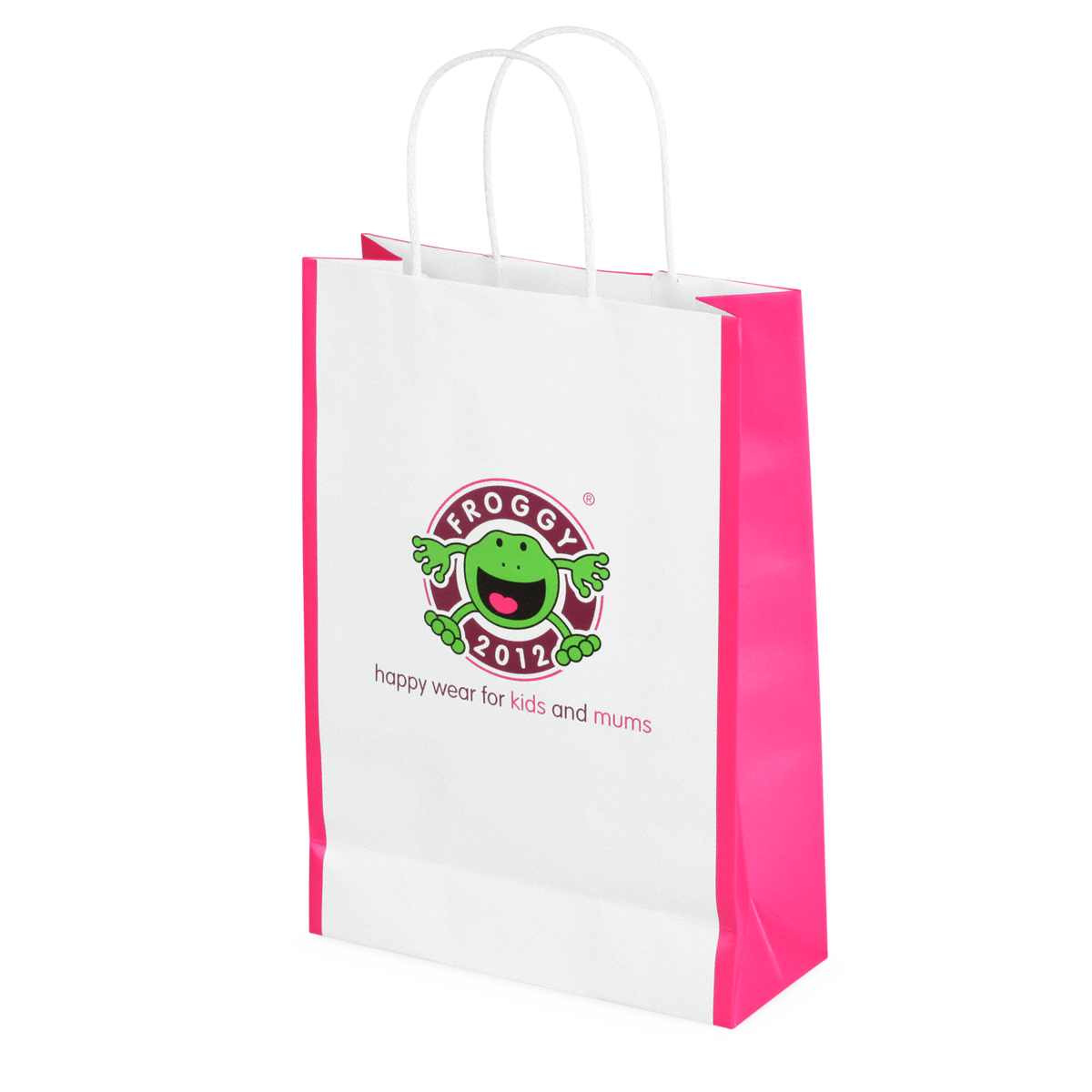 Imprimer sac en papier à poignées torsadées 